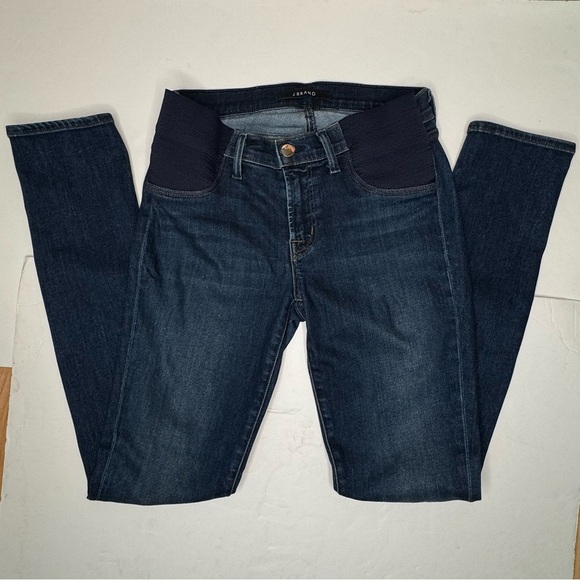 J BRAND Mama J Maternity Skinny Jeans in “Fleeting” Side Panel Under Belly Sz 25 - Picture 8 of 16